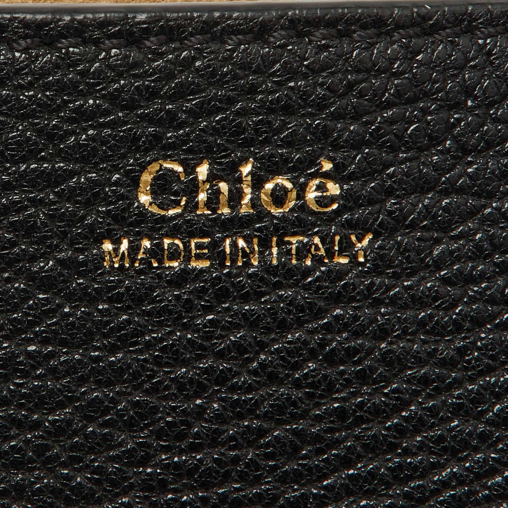 Chloe Black Leather Medium Drew Shoulder Bag For Sale 8
