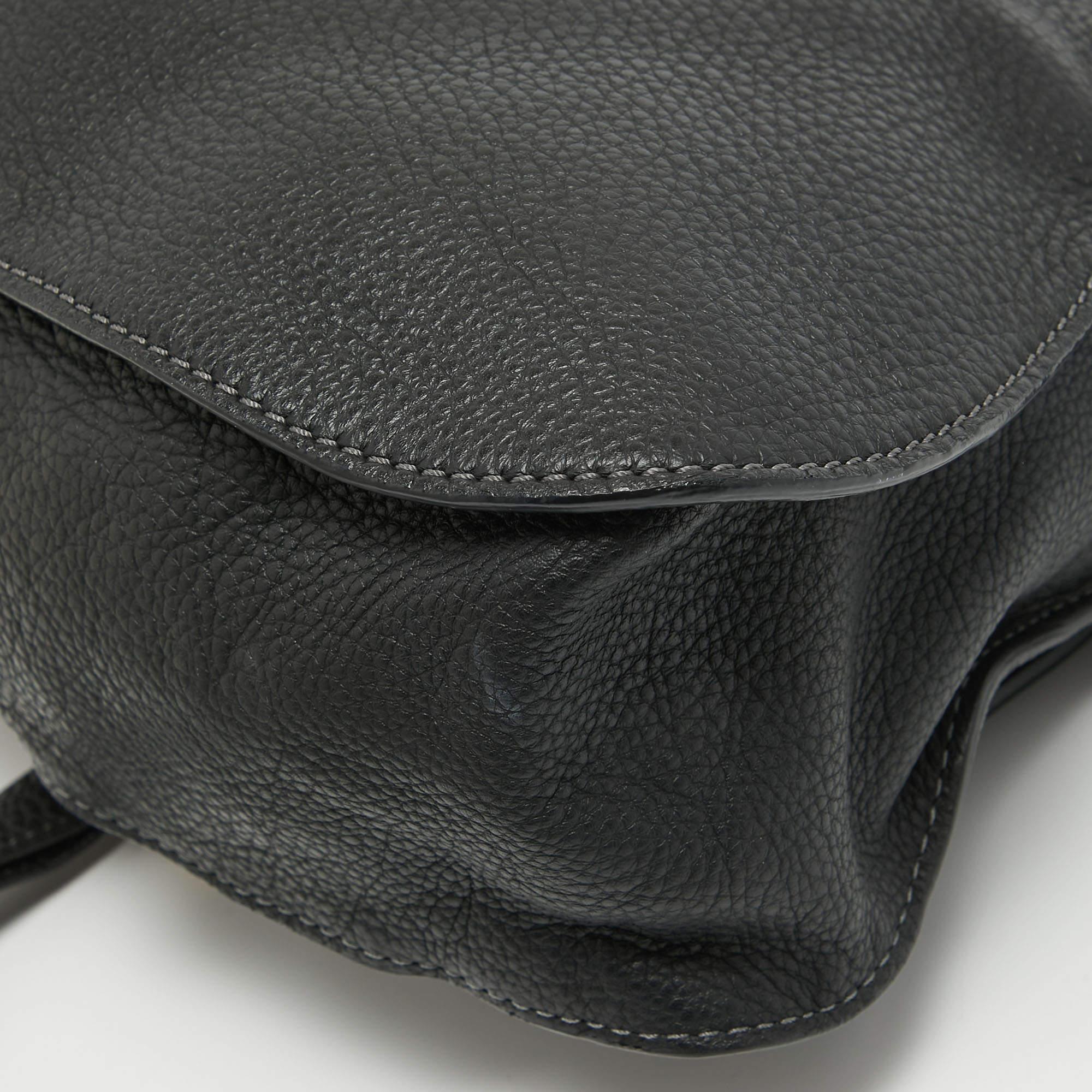 Chloé Black Leather Medium Marcie Shoulder Bag For Sale 6