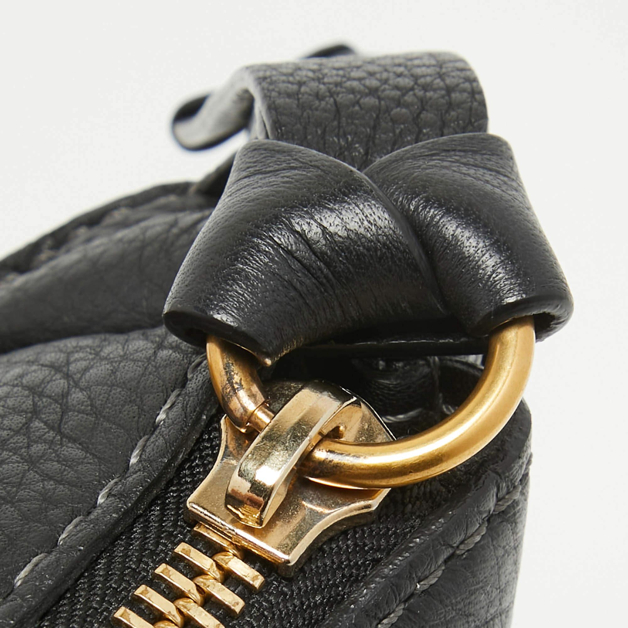 Chloé Black Leather Medium Marcie Shoulder Bag For Sale 8