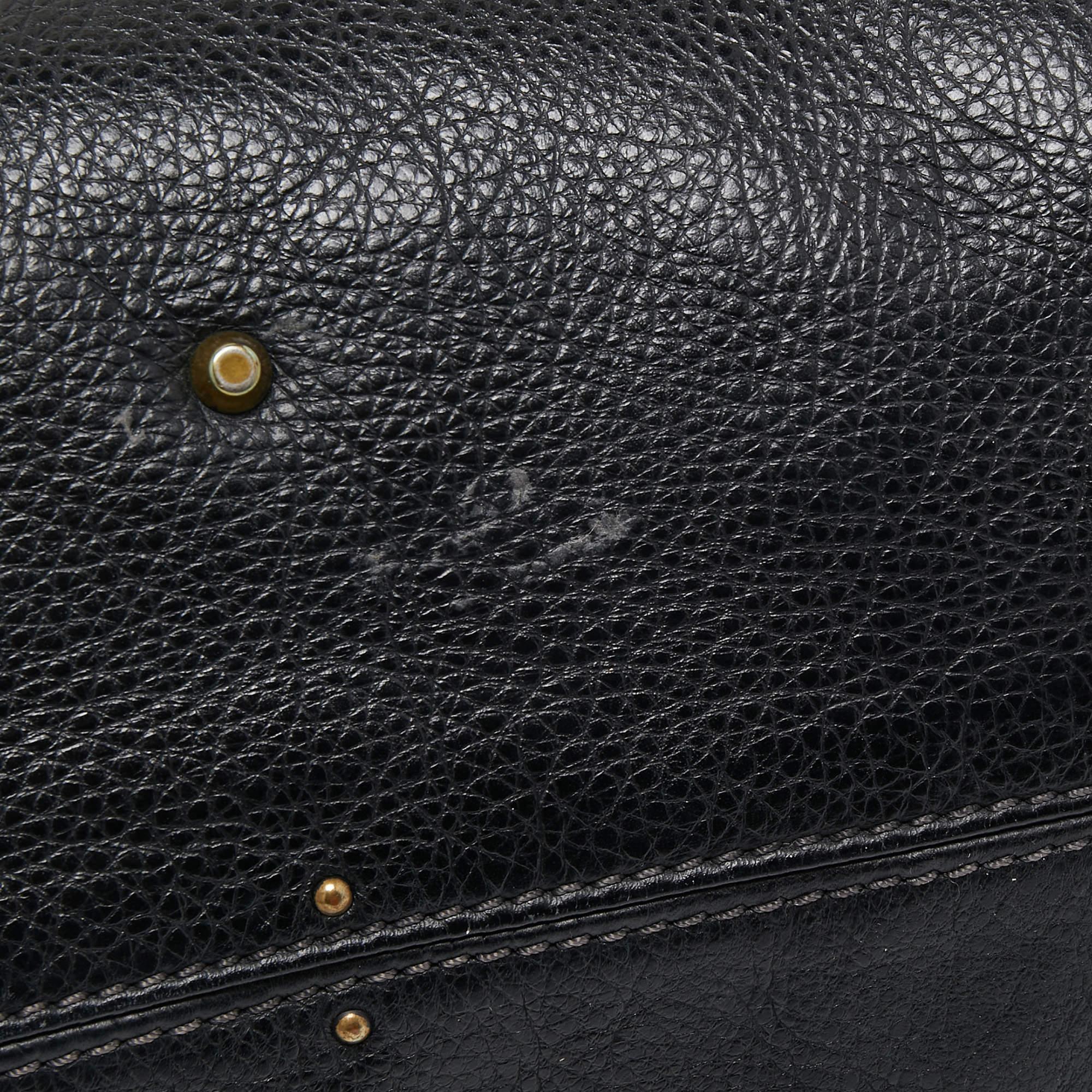 Chloe Black Leather Medium Paddington Satchel For Sale 7