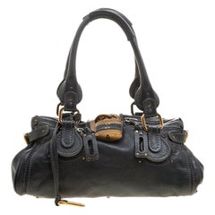 Chloe Black Leather Medium Paddington Satchel