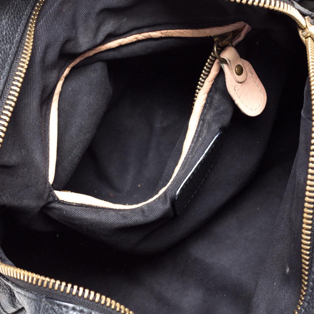 Chloe Black Leather Medium Paraty Shoulder Bag 6