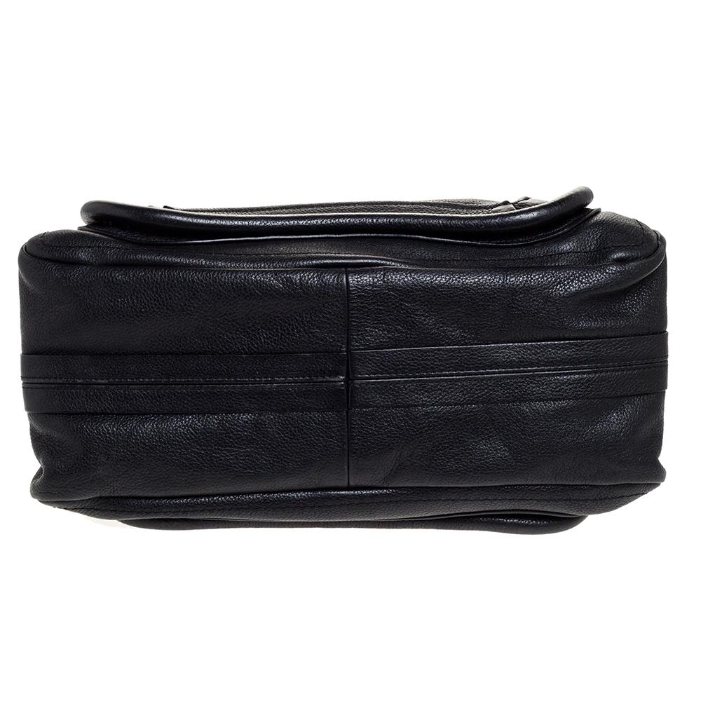 Chloe Black Leather Medium Paraty Shoulder Bag 1