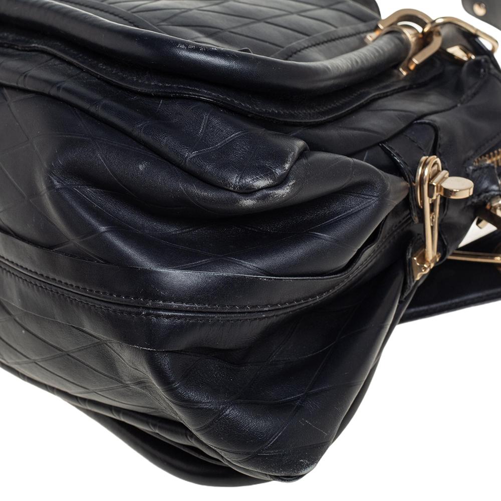 Chloe Black Leather Medium Paraty Shoulder Bag 1