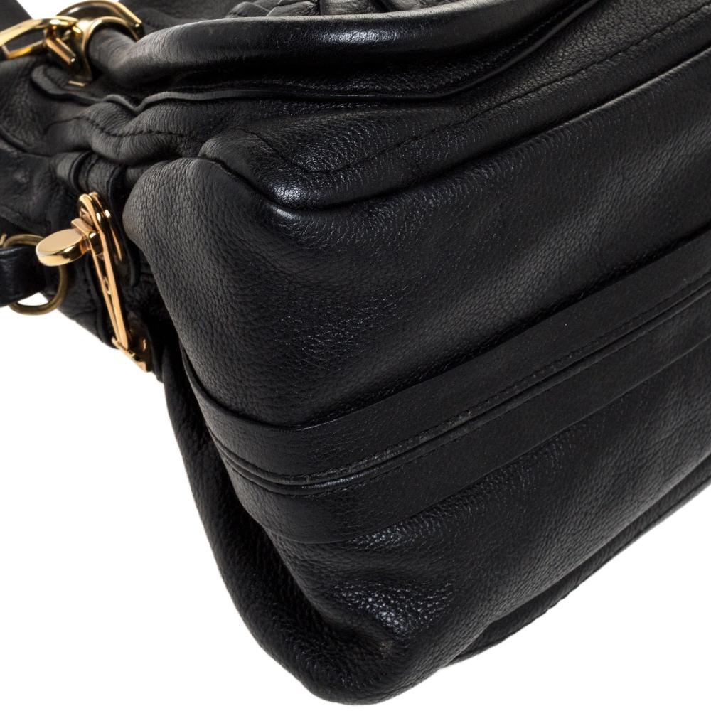Chloe Black Leather Medium Paraty Shoulder Bag 4