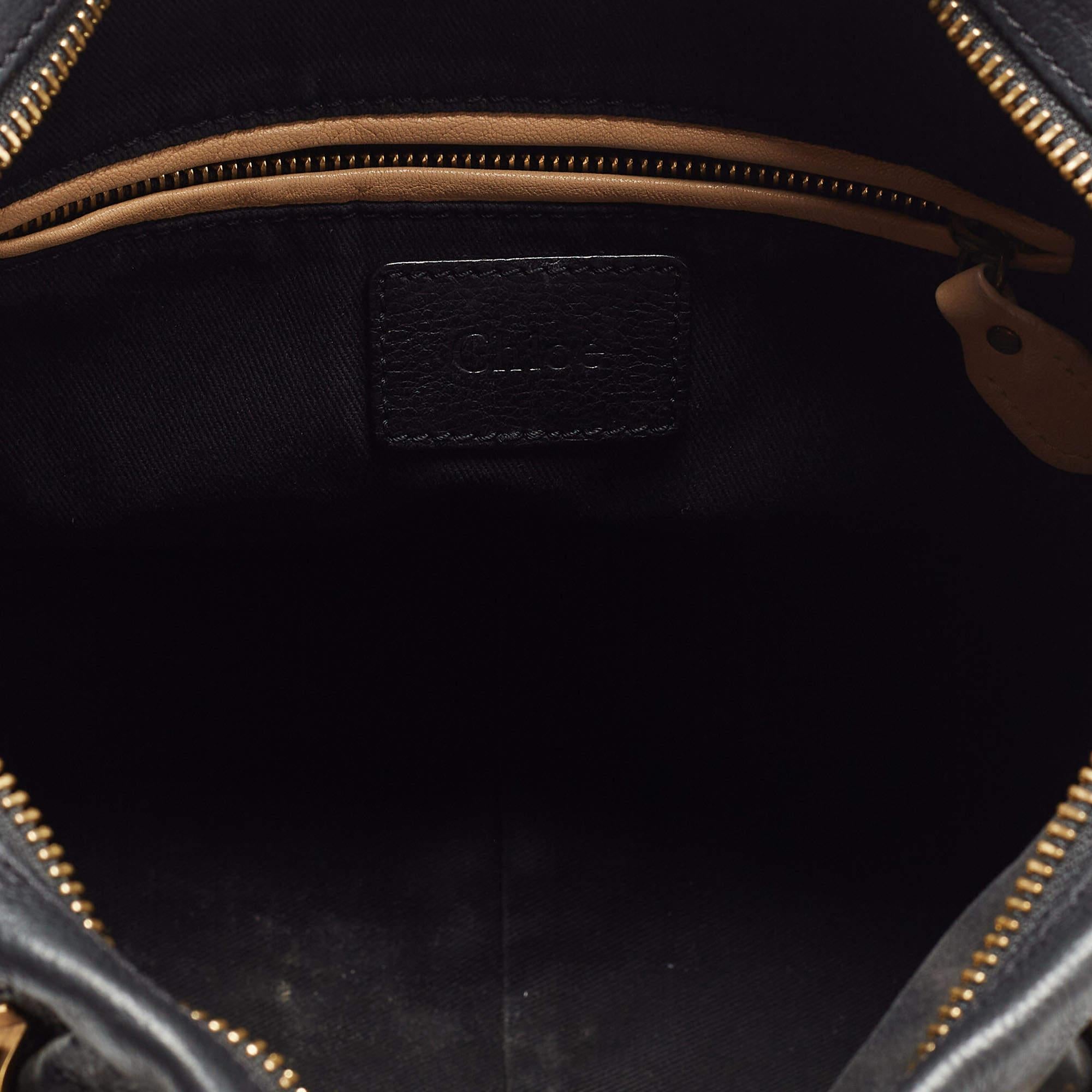 Chloe Black Leather Medium Paraty Shoulder Bag 5
