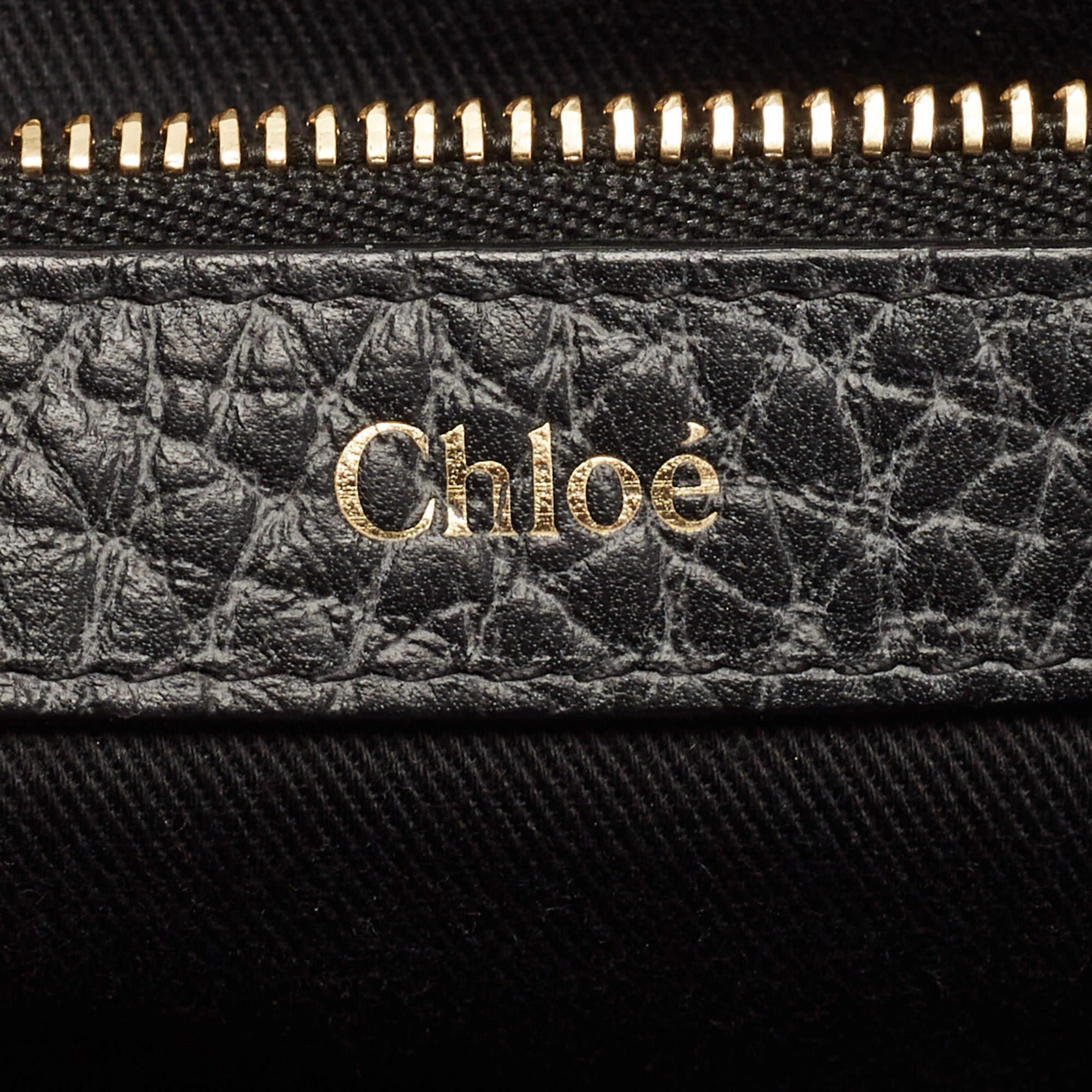 Chloe Black Leather Medium Sally Flap Shoulder Bag 6