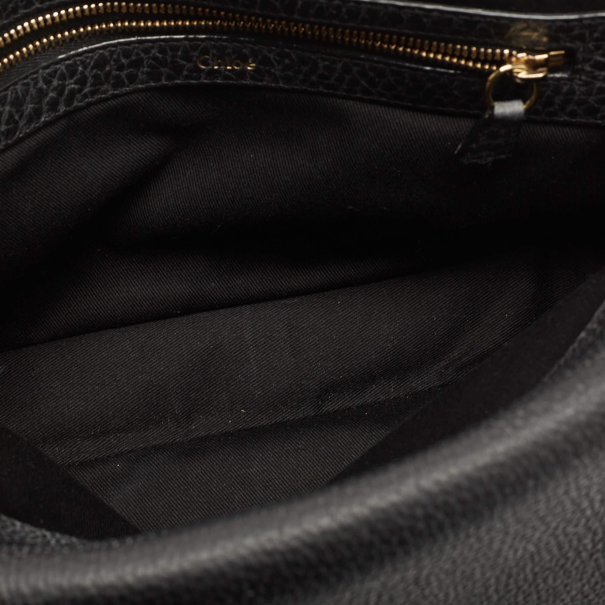Chloe Black Leather Medium Sally Flap Shoulder Bag 4