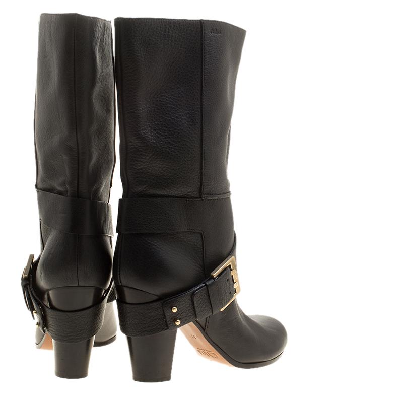 chloe mid calf boots