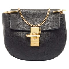 Borsa a tracolla Chloe Mini Drew Chian in pelle nera
