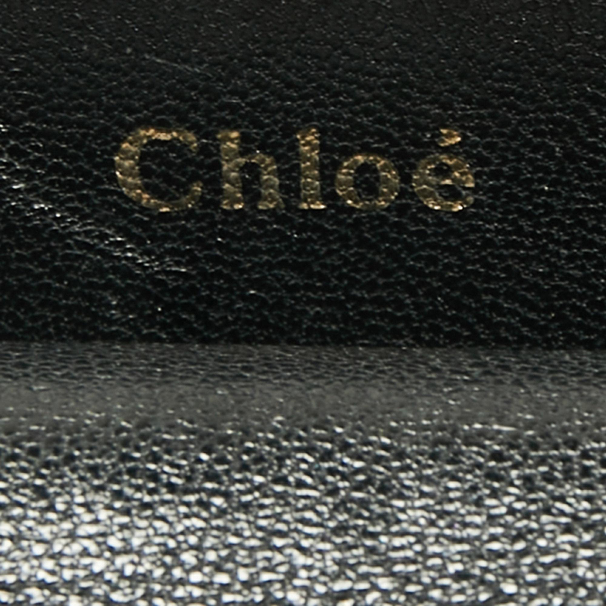 Chloe Black Leather Mini Georgia Crossbody Bag 3