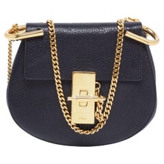 Chloe Drew Crossbody Bag Chain Embellished Leather Mini at 1stDibs