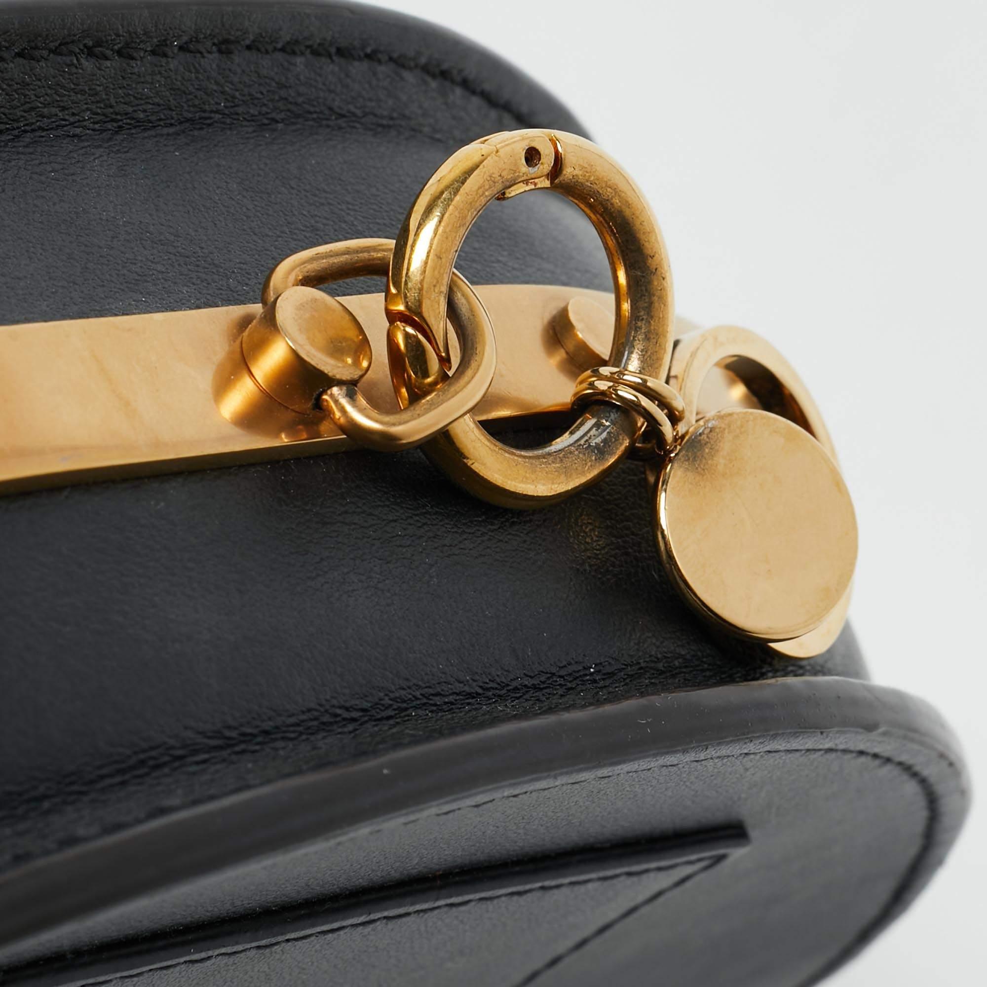 Chloé Black Leather Nile Bracelet Minaudiere Crossbody Bag 7