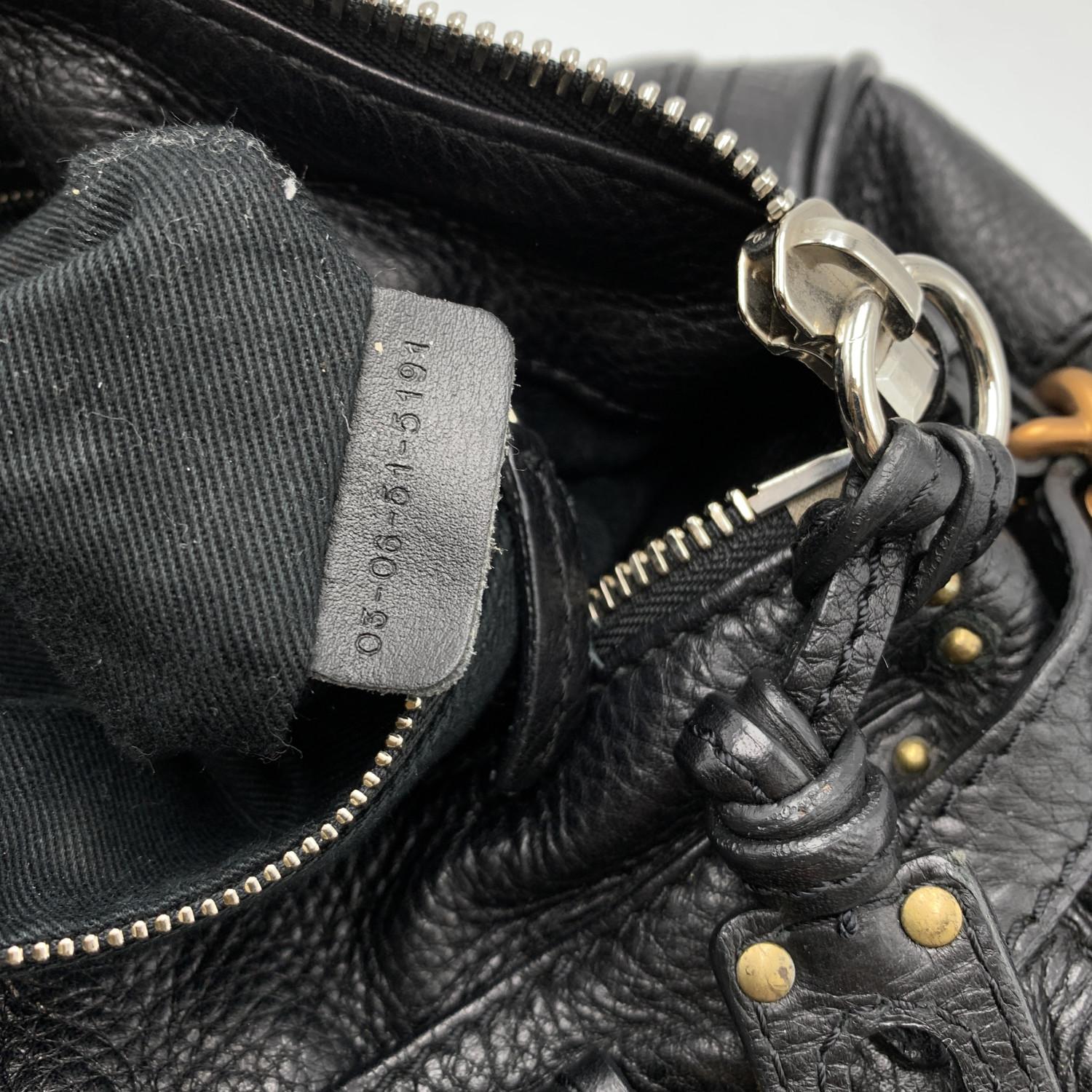 Chloe Black Leather Paddington Bag Tote Satchel Handbag 5