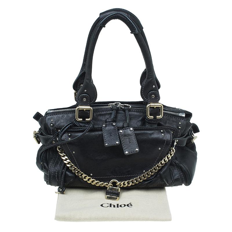 Chloe Black Leather Paddington Capsule Satchel 6