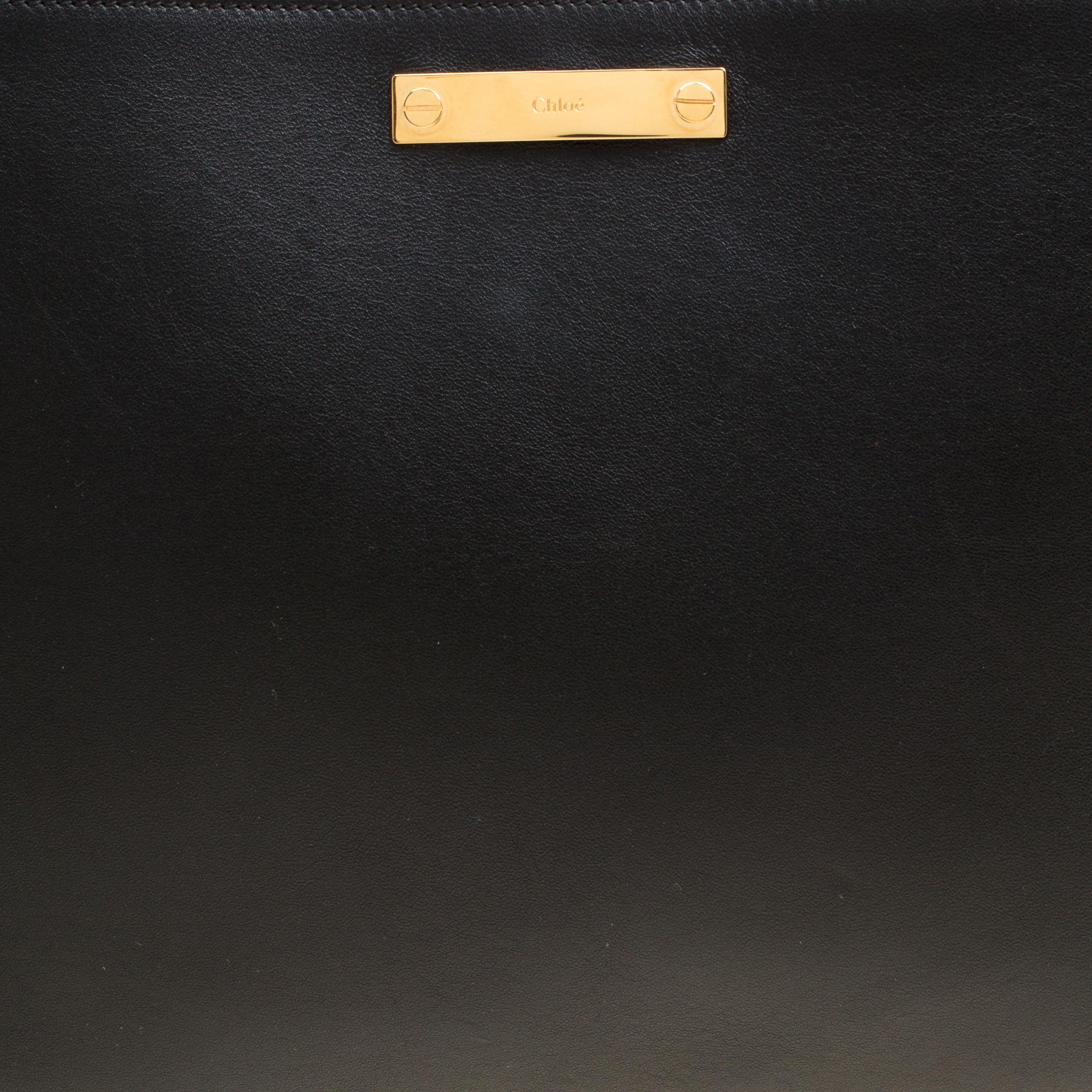 Chloe Black Leather Pochette 4