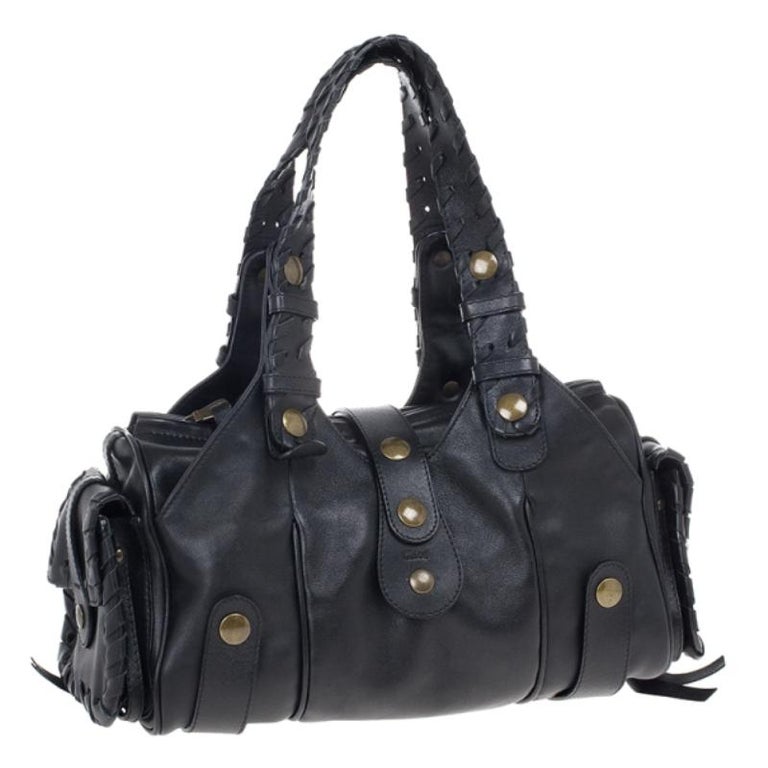 Chloe Black Leather Silverado Bag For Sale at 1stDibs