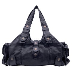 Chloe Schwarz Leder Silverado Tasche Tote Hobo Umhngetasche