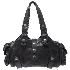 Chloe Black Leather Silverado Satchel