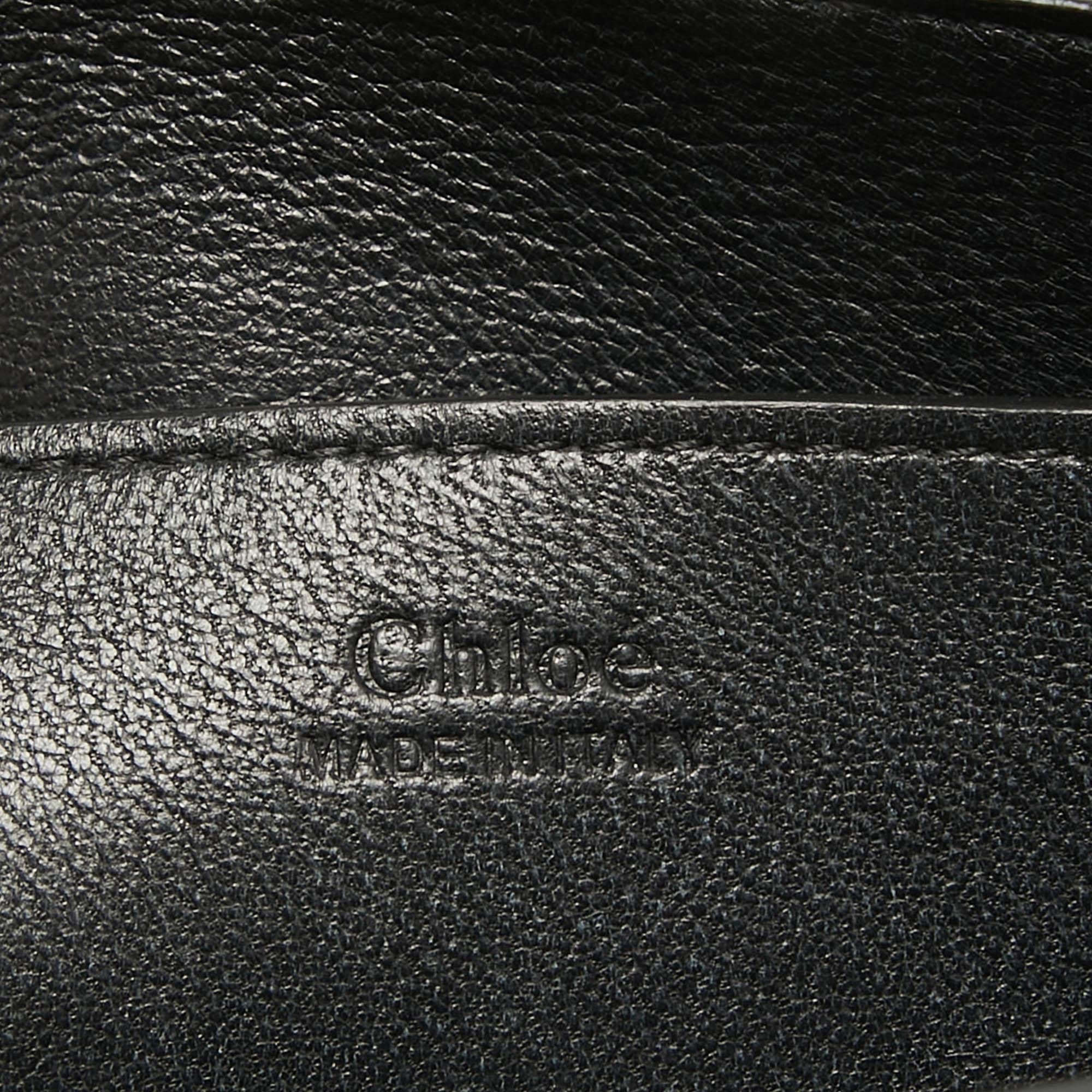 Chloe Black Leather Small Elle Clutch 6