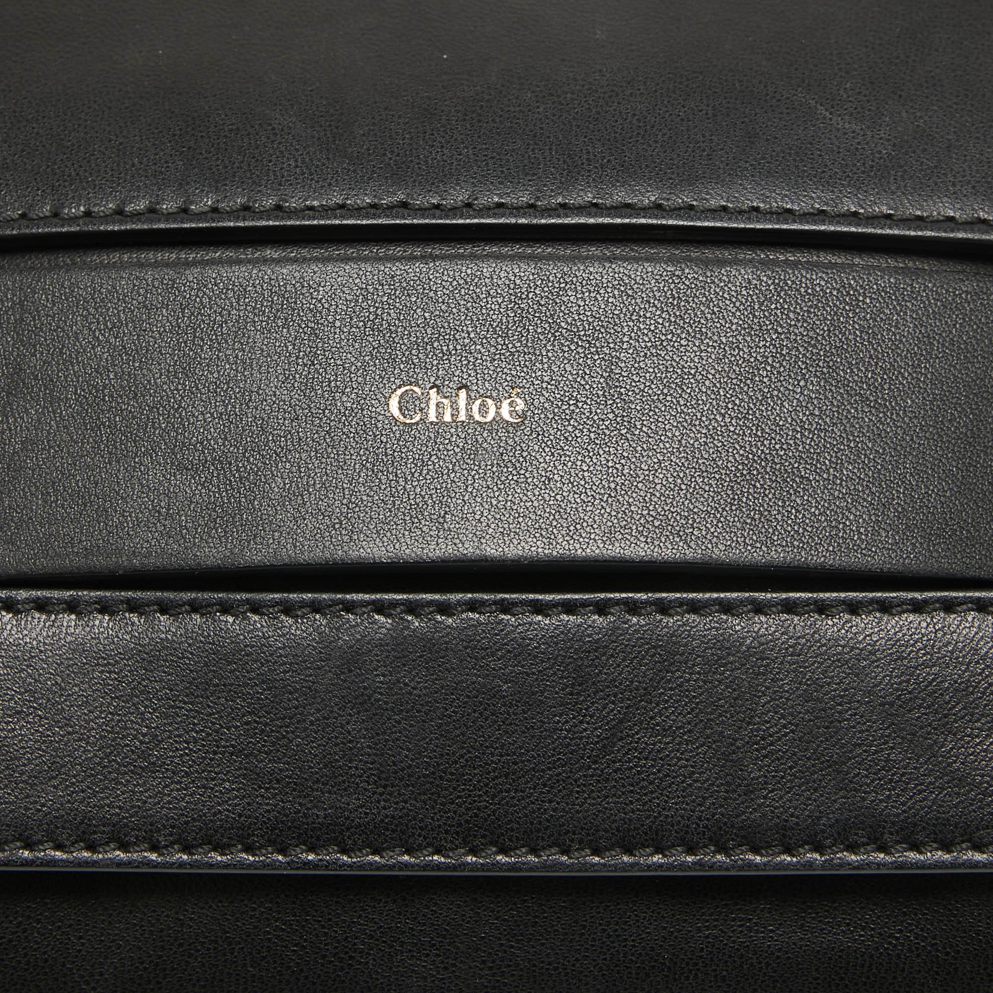 Chloe Black Leather Small Elle Clutch 3