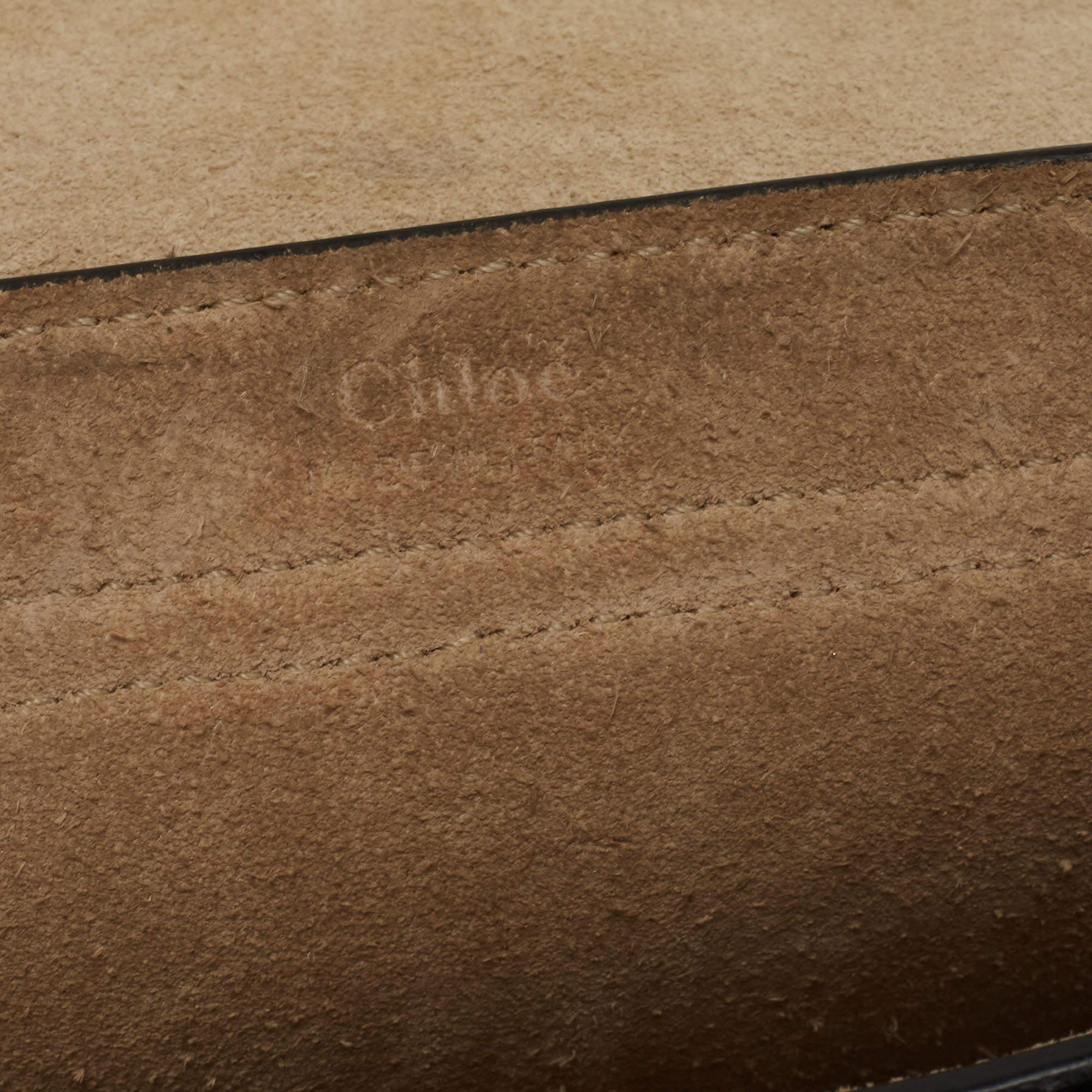Chloe Black Leather Small Embellished Hudson Shoulder Bag 6