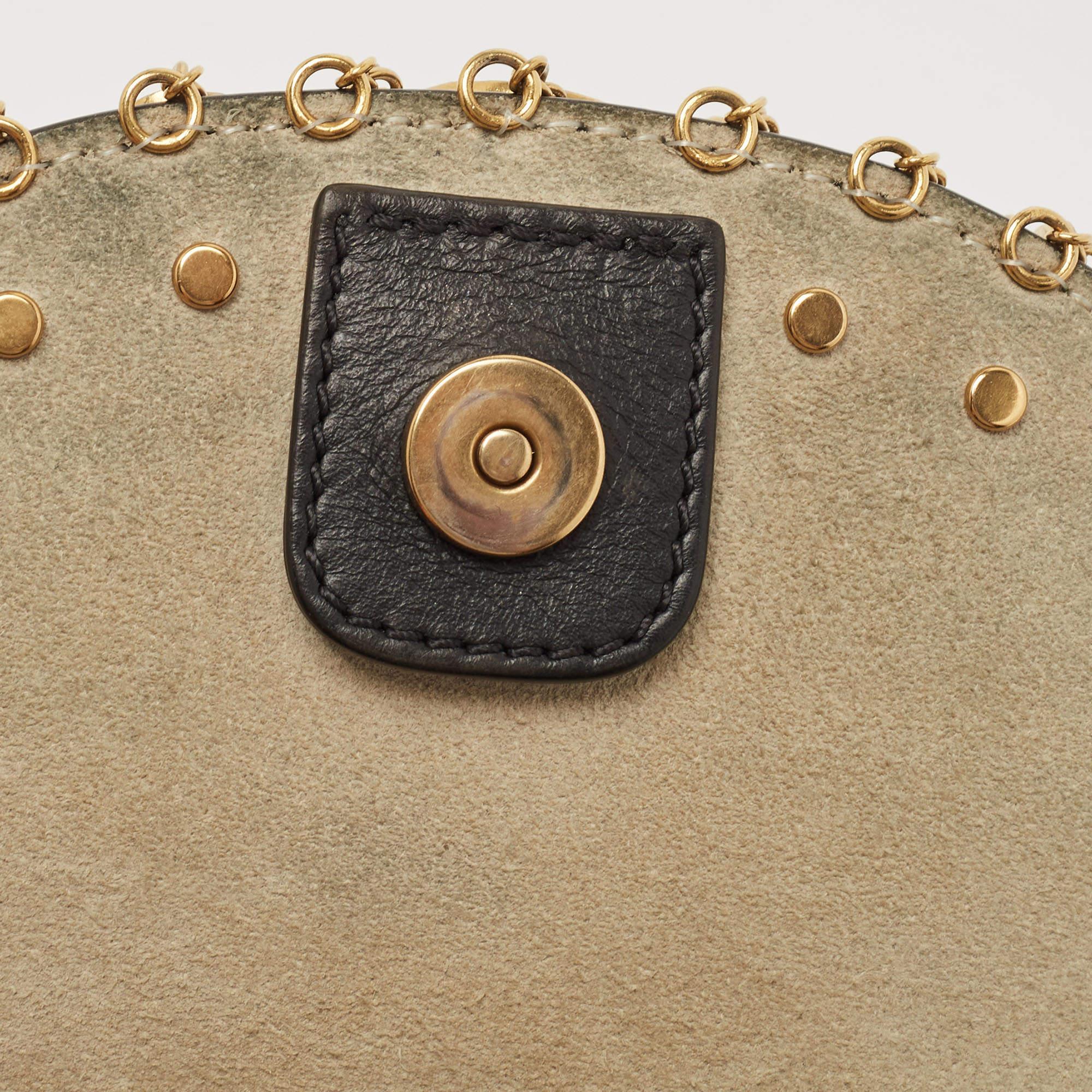 Chloe Black Leather Small Embellished Hudson Shoulder Bag 8