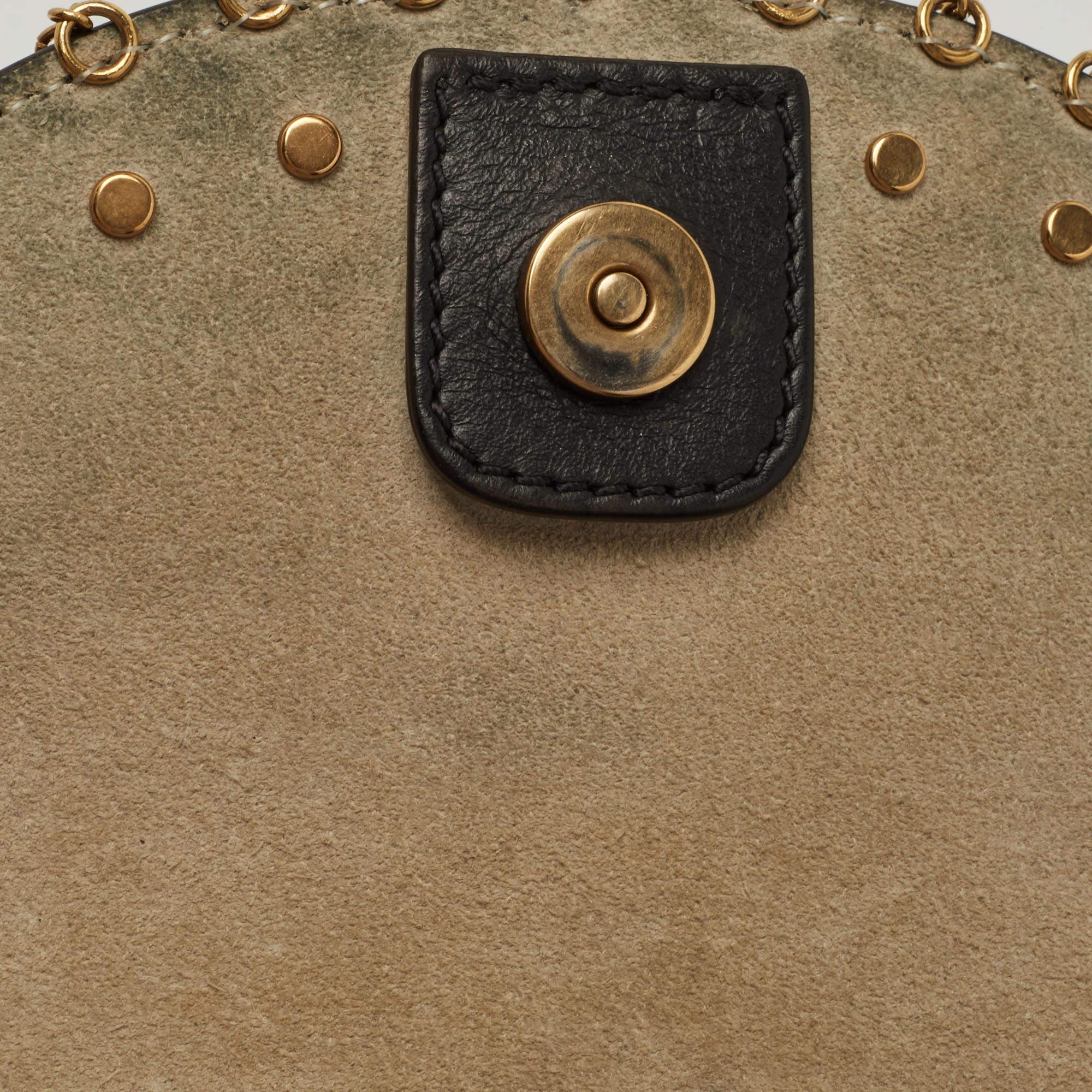 Chloe Black Leather Small Embellished Hudson Shoulder Bag 5
