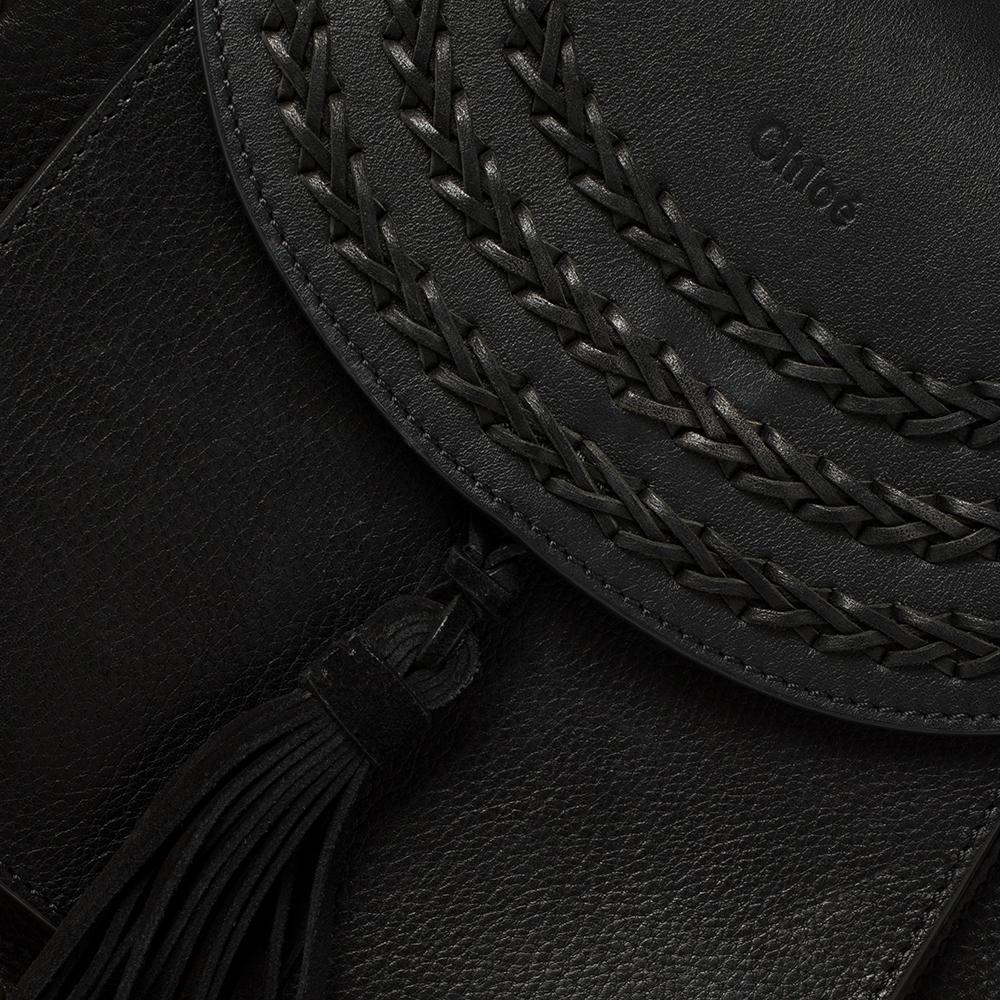 Chloe Black Leather Small Hudson Shoulder Bag In Good Condition In Dubai, Al Qouz 2