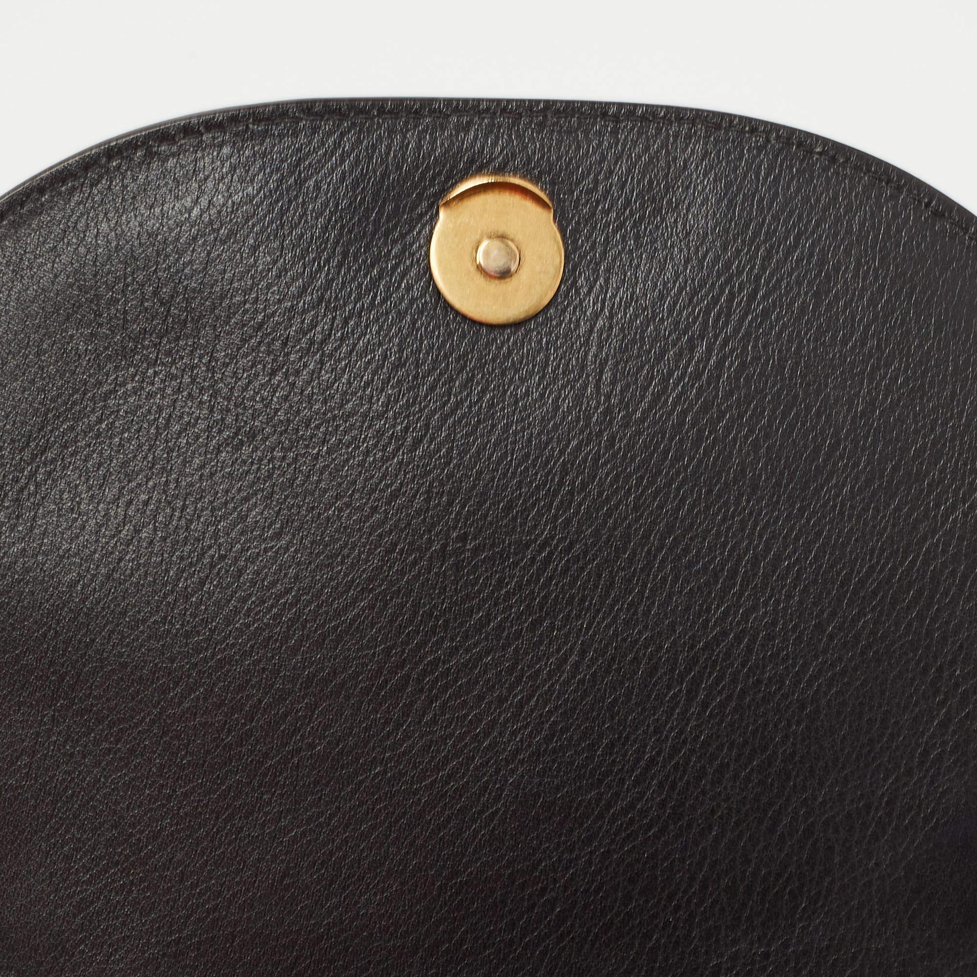 Chloe Black Leather Small Nile Bracelet Bag In Good Condition For Sale In Dubai, Al Qouz 2