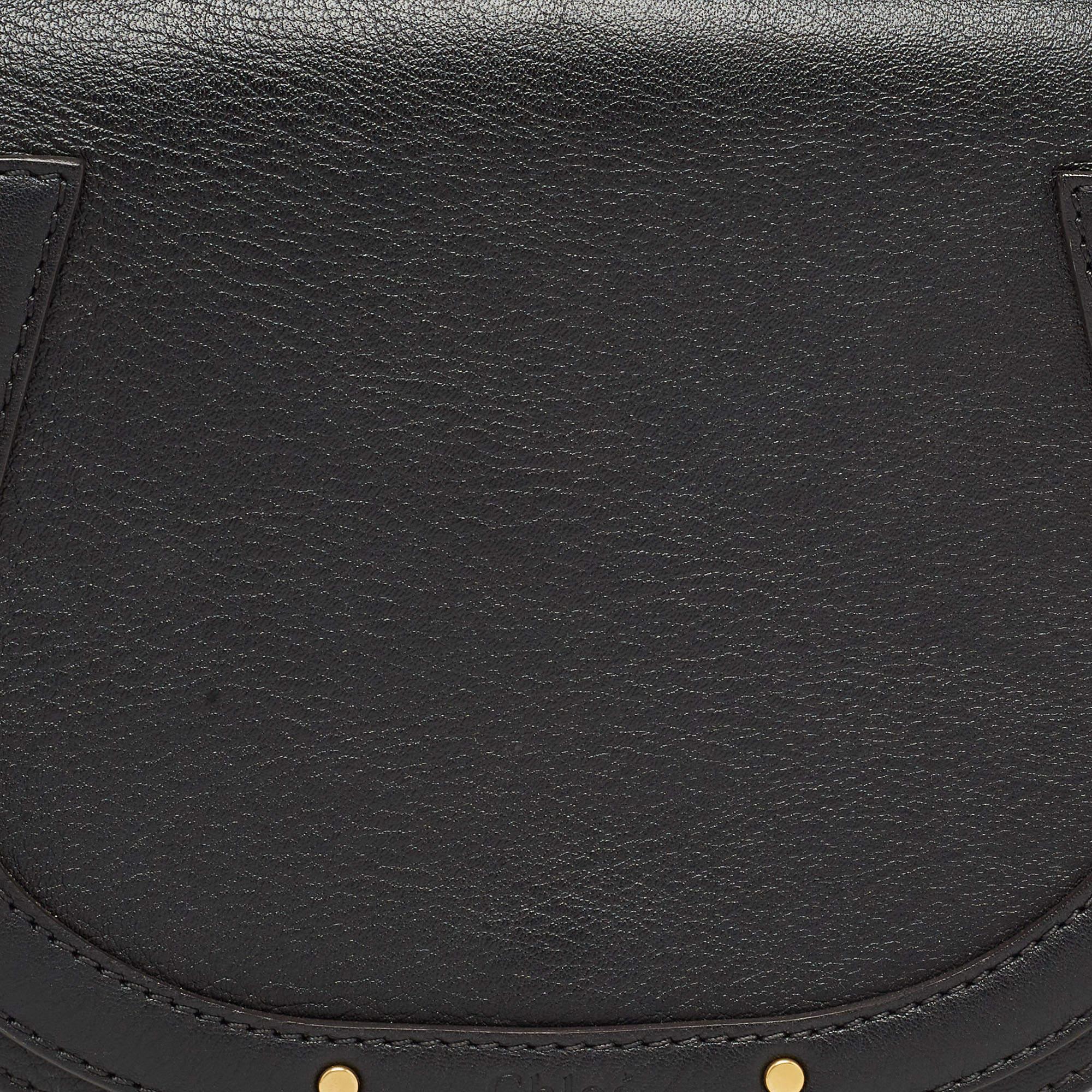 Chloe Black Leather Small Nile Bracelet Bag For Sale 1