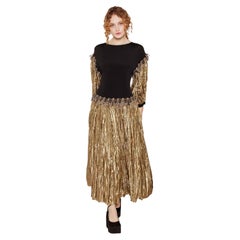 Chloe Black/Liquid Gold Dress