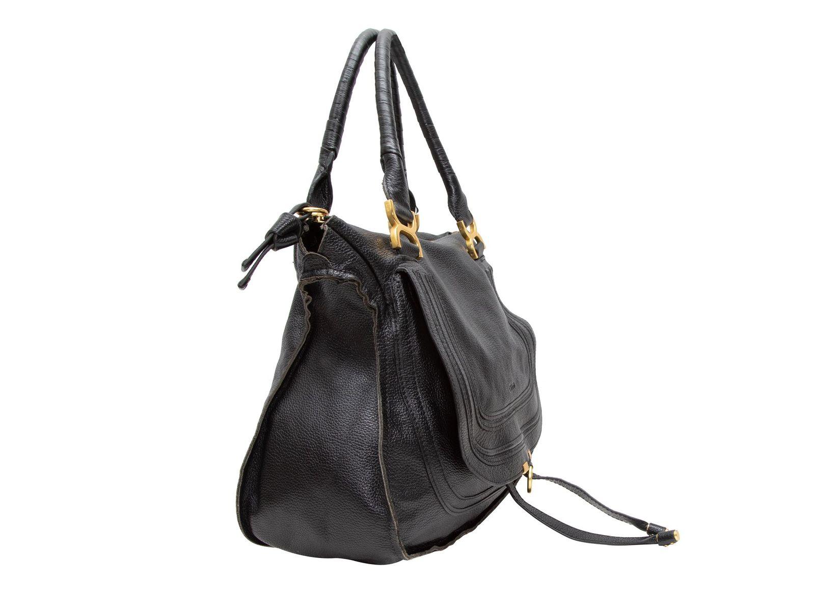 Chloe Black Marcie Leather Shoulder Bag 1