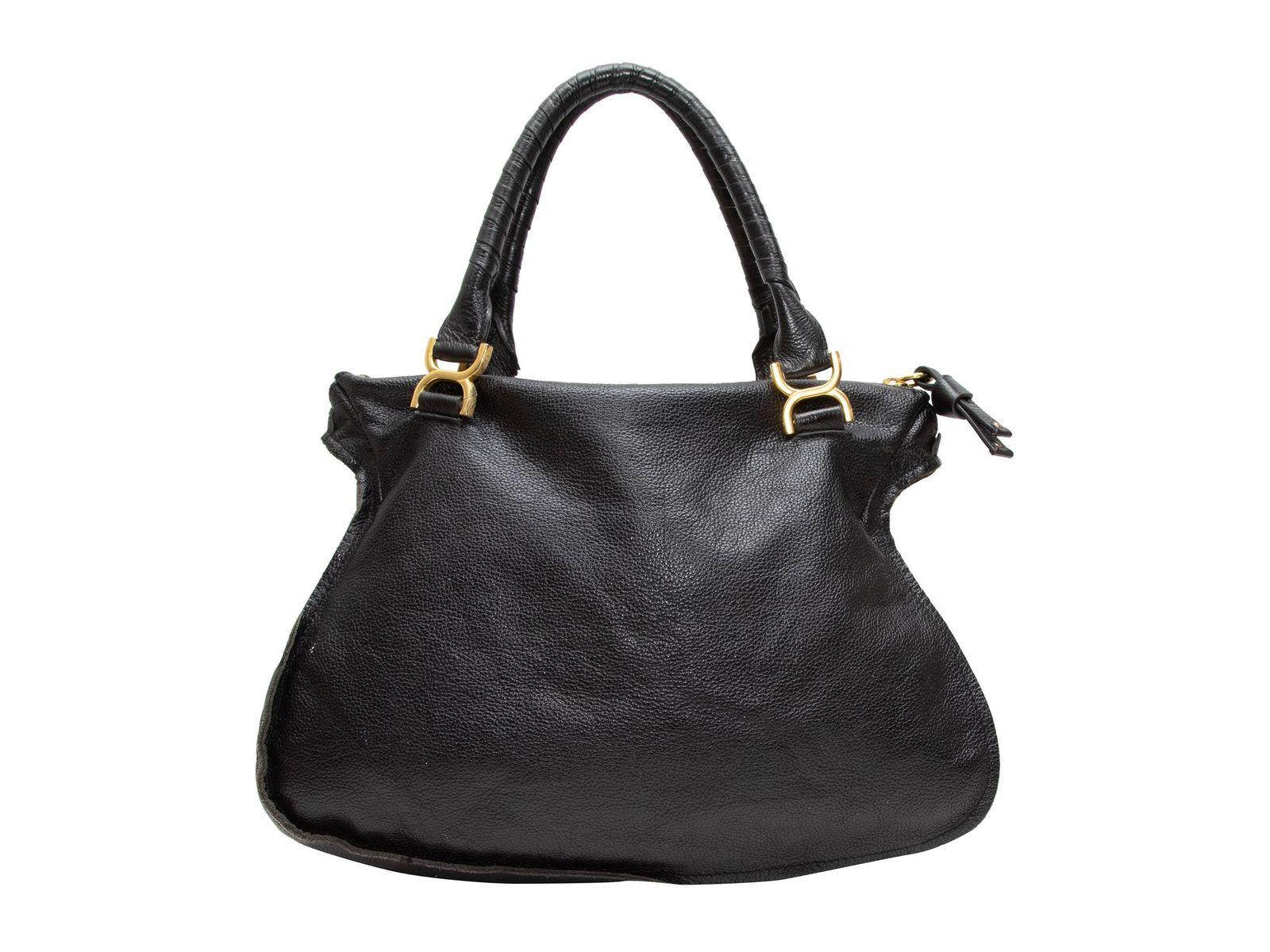 Chloe Black Marcie Leather Shoulder Bag 2