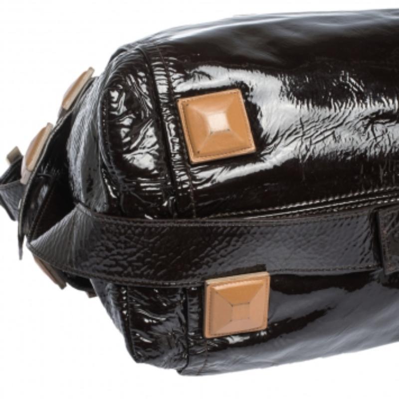 Chloe - Audra - Fourre-tout en cuir verni noir Pour femmes en vente