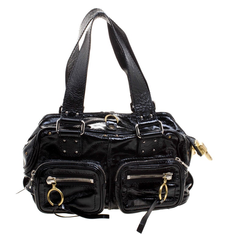 Chloe Black Patent Leather Betty Bag at 1stDibs | chloe betty bag