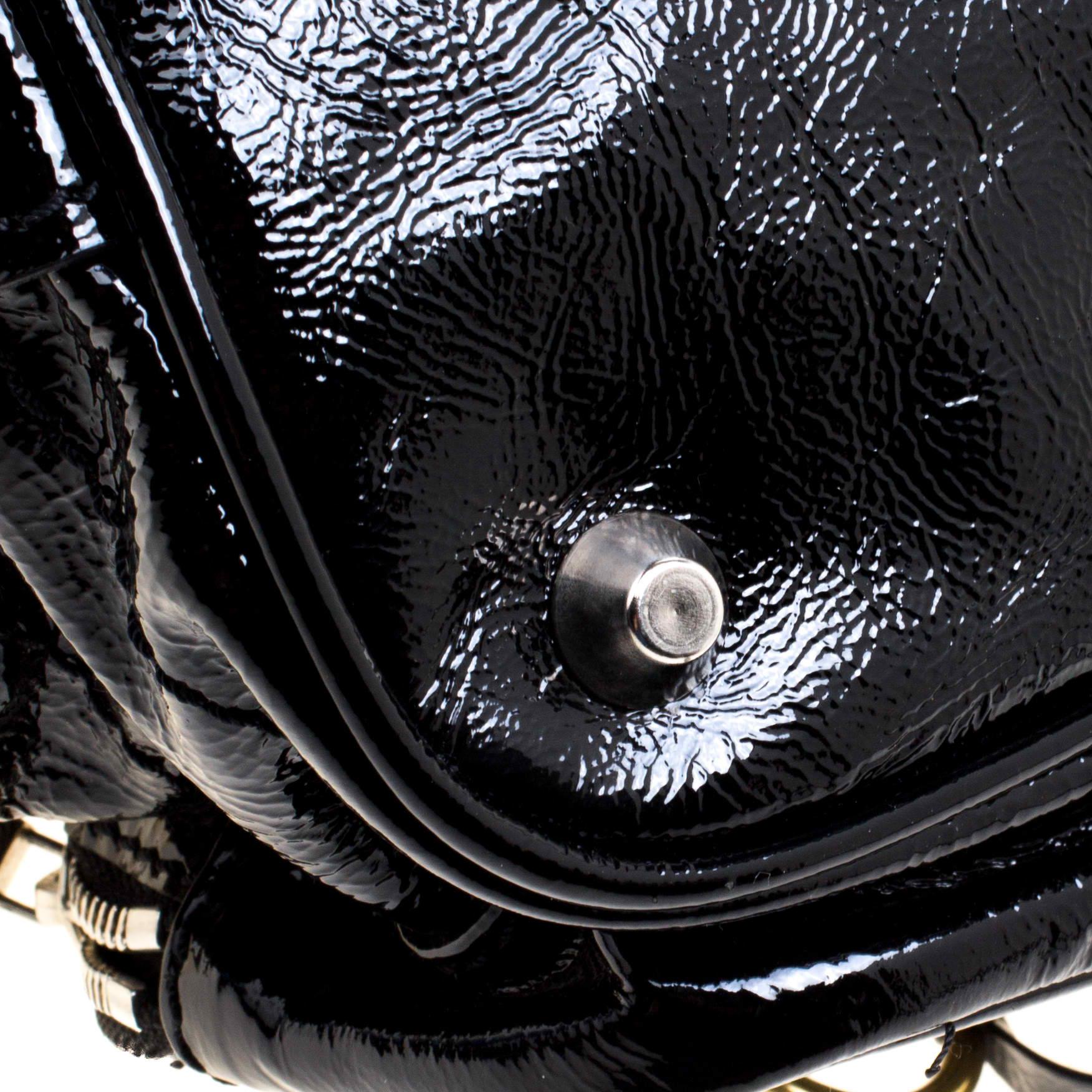 Sac Betty en cuir verni noir de Chloe 3