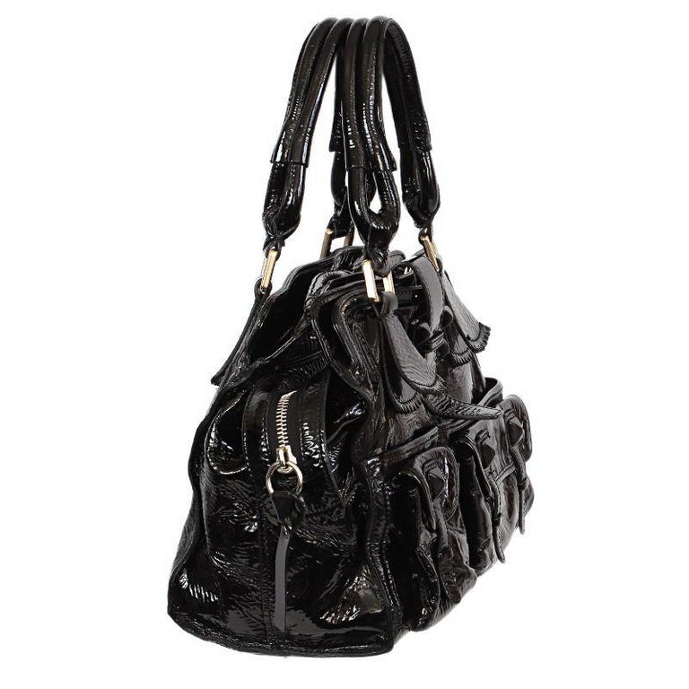 leather black handbag