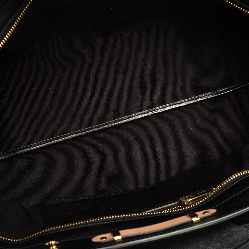 Chloe Chloe Medium Alice Schultertasche aus schwarzem/rosa Leder 1