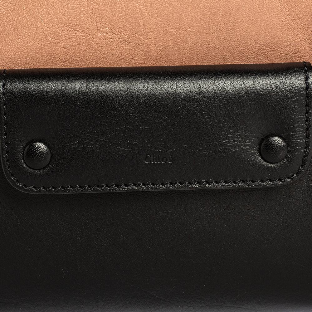Chloe Chloe Medium Alice Schultertasche aus schwarzem/rosa Leder 4