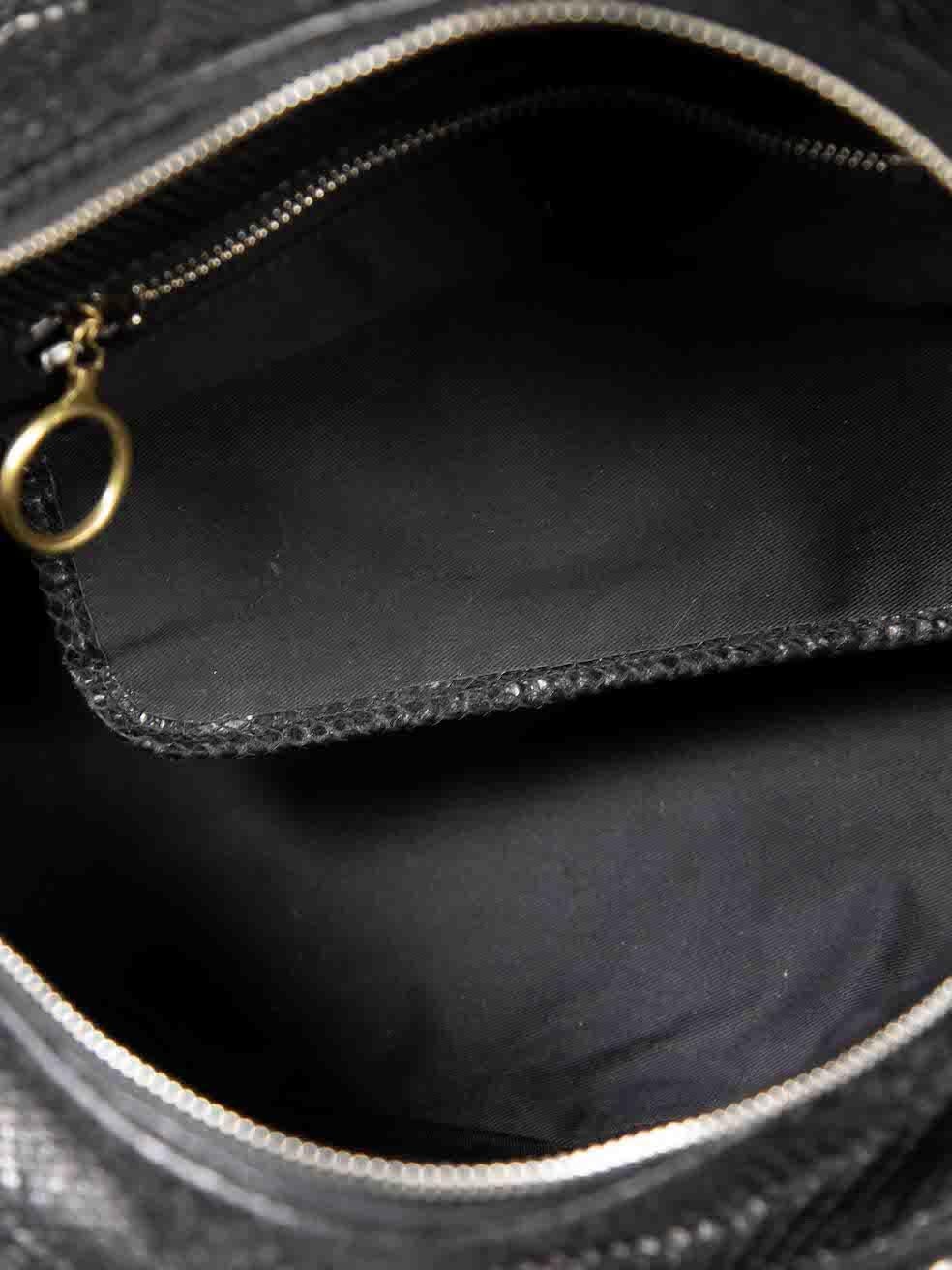 Chloé Black Python Large Betty Shoulder Bag 1