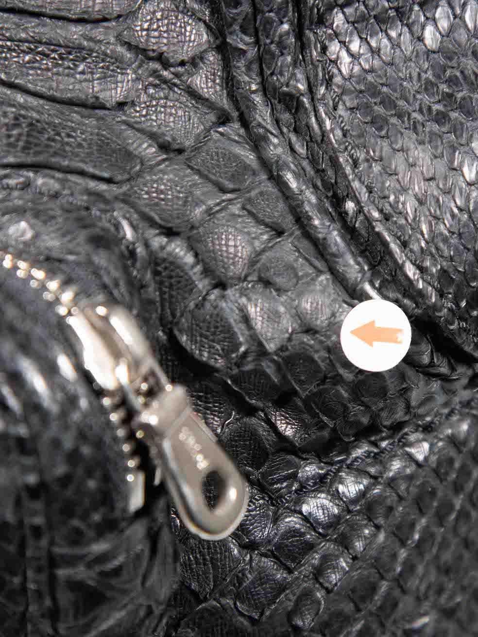 Chloé Black Python Large Betty Shoulder Bag 3
