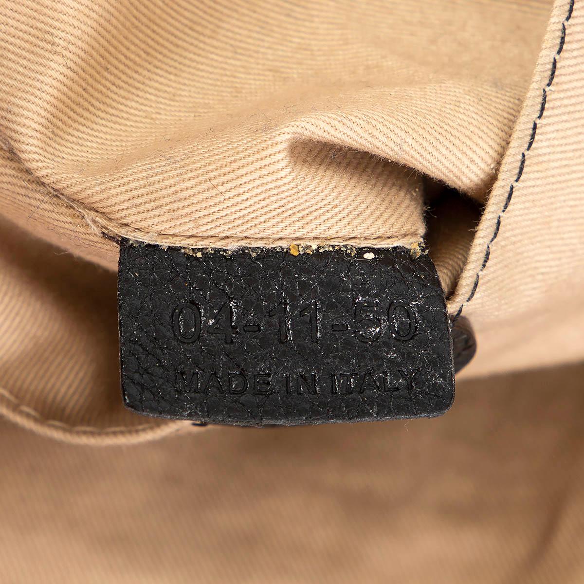 CHLOE black PYTHON ZIP POCKET Shoulder Bag For Sale 4