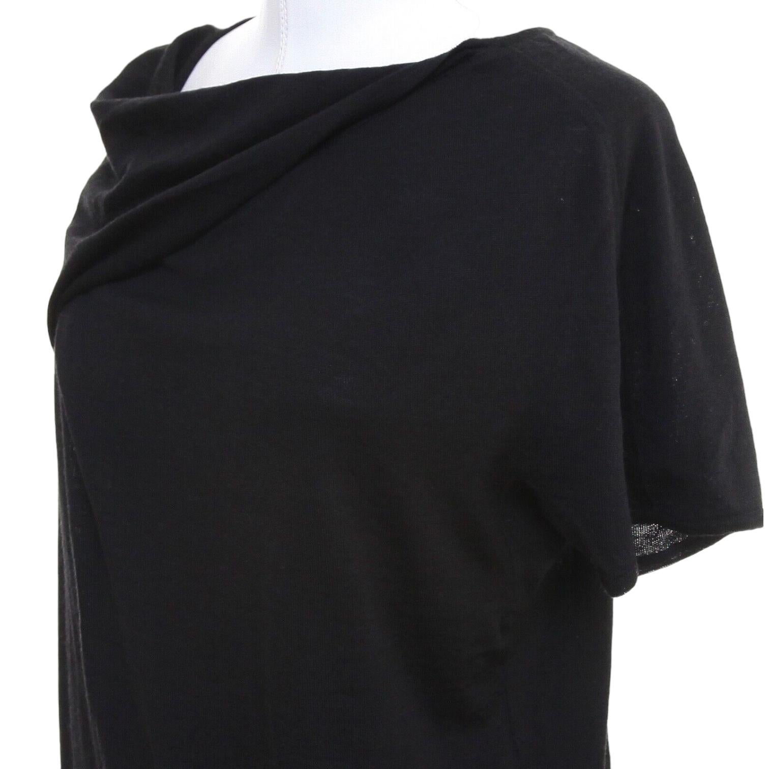 De las mujeres CHLOE Negro Suéter de punto de manga corta Top Lana Cachemira Sz XS en venta