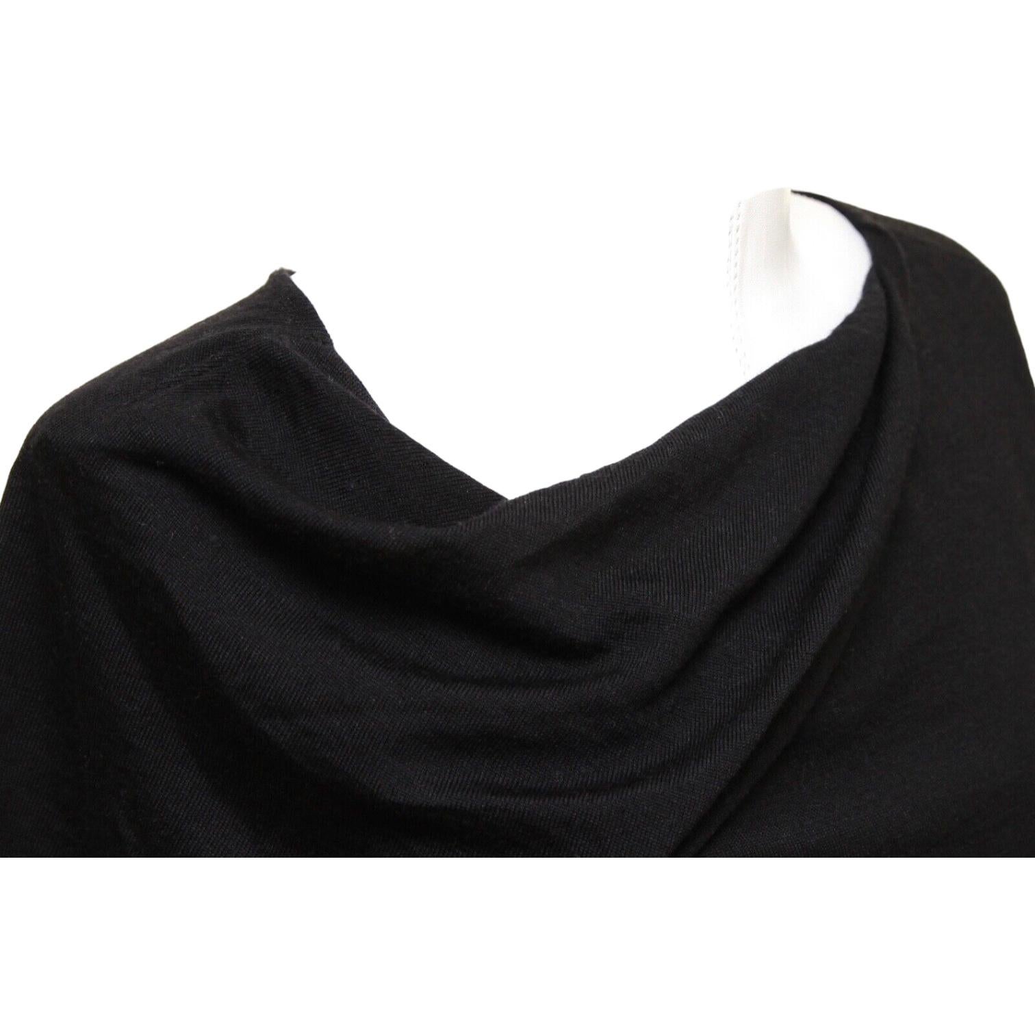 CHLOE Negro Suéter de punto de manga corta Top Lana Cachemira Sz XS en venta 1