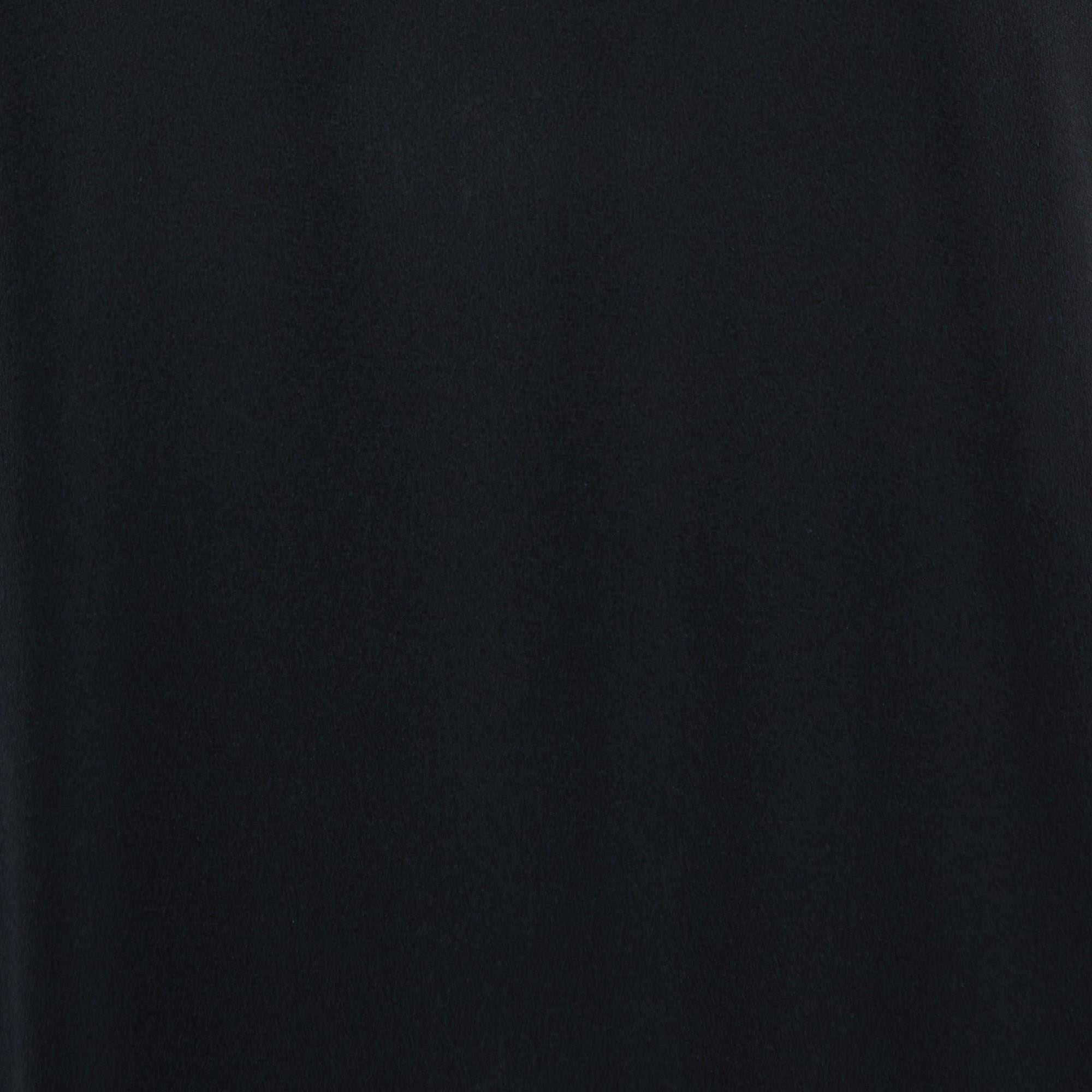 Chloe Black Silk Loose Fit Mini Dress M In Good Condition For Sale In Dubai, Al Qouz 2