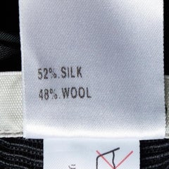 Chloe Black Silk & Wool Embroidered Mini Skirt L