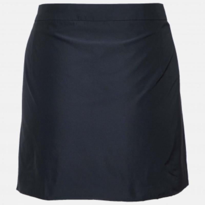 Chloe Black Silk & Wool Embroidered Mini Skirt L Excellent état - En vente à Dubai, Al Qouz 2