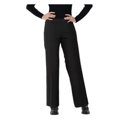 Chloé Schwarz Straight Fit Anzughose Größe XS