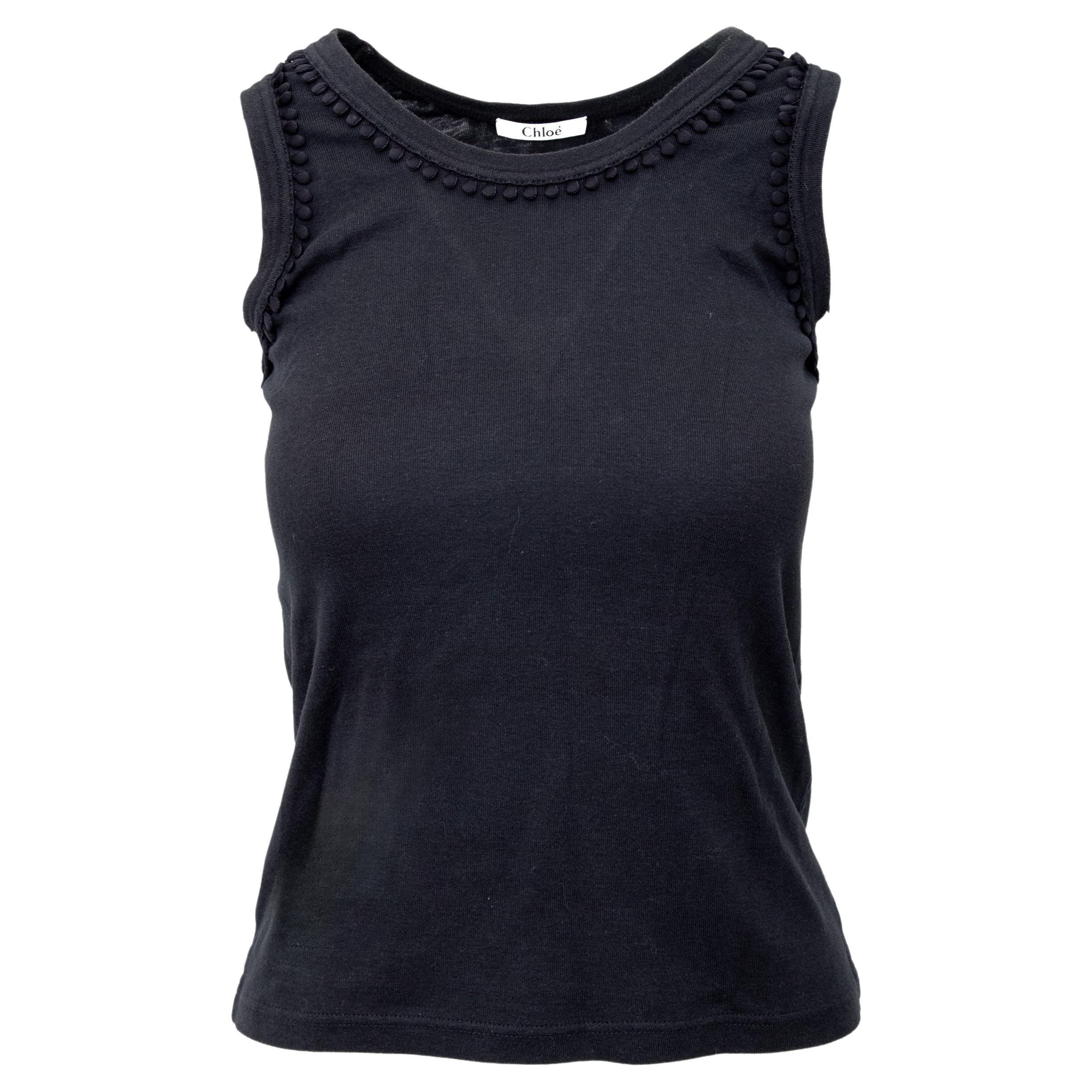 Chloé Schwarzes Oberteil - '00s im Angebot
